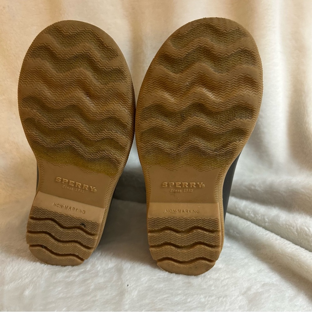 Sperry Leopard Print Duck Boots for Toddler Girls Size 8 - Picture 4 of 6